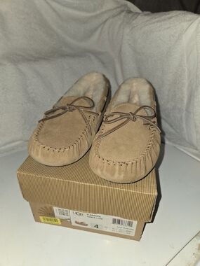 UGG Dakota Chestnut Suede Moccasin Slippers - Chestnut